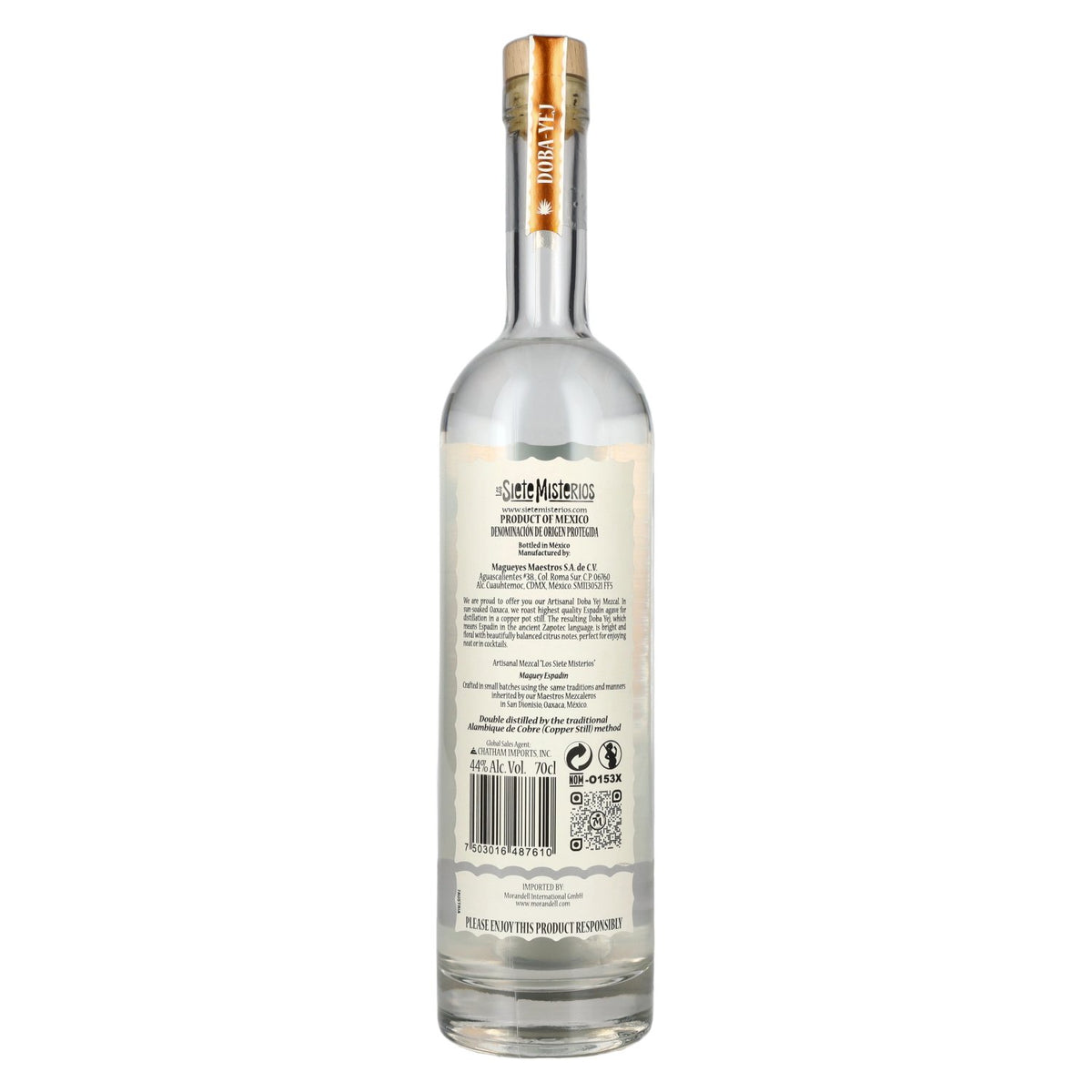 Siete Misterios DOBA-YEJ Artisanal Mezcal DOP 2026 44% vol. 0.7 l