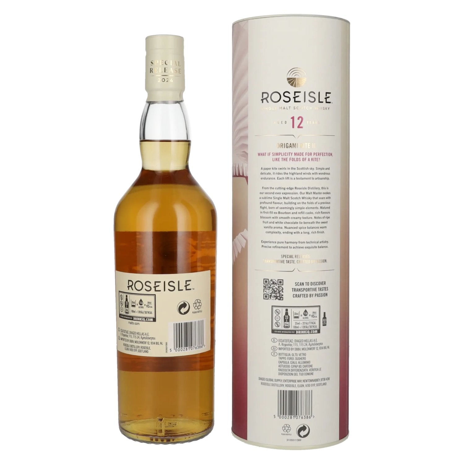 Roseisle 12 Years Old ORIGAMI KITE II Single Malt Special Release 2024 55,6% Vol. 0,7l in Geschenkbox