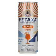 Metaxa Peach Spritz Greek Cocktails Ready-to-Drink 5% ABV 0.25l can (deposit required)