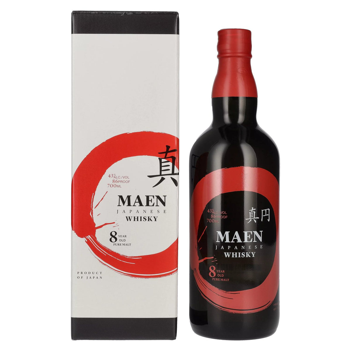 Maen The Perfect Circle 8 Years Old Whisky 43% Vol. 0.7L in Gift Box