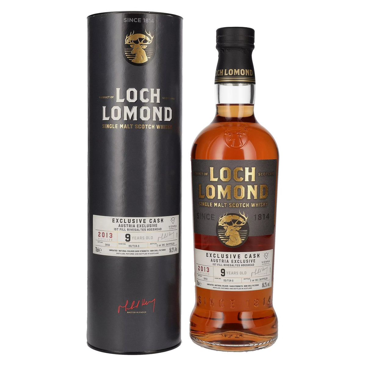 Loch Lomond 9 Years Old RIVESALTES Austria Exclusive Cask 2013 56.2% Vol. 0.7l in gift box