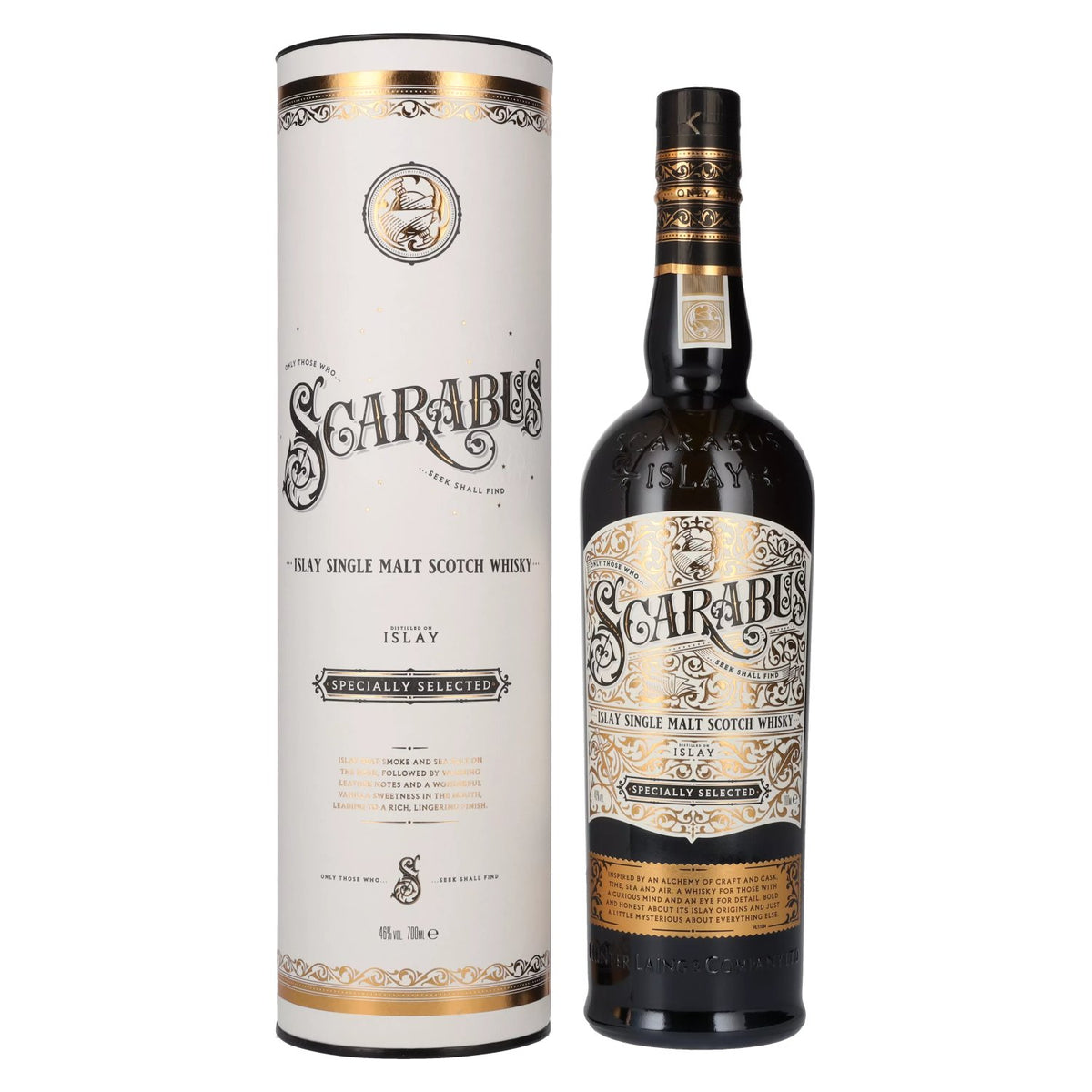 Hunter Laing SCARABUS Islay Single Malt Specially Selected 46% Vol. 0.7L in Gift Box