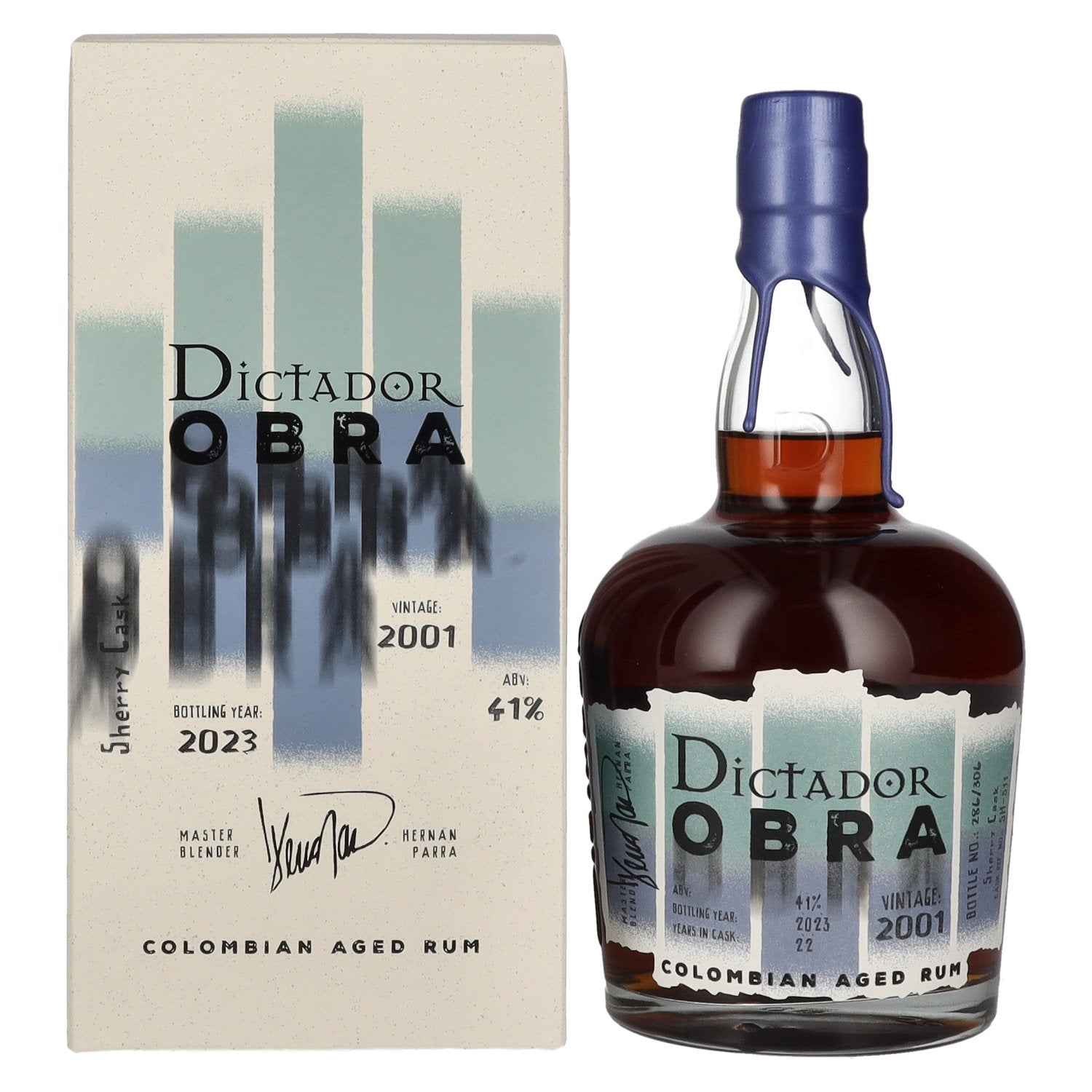 Dictador OBRA VINTAGE 22 Years Old SHERRY CASK Rum 2001 41% Vol. 0.7l in gift box