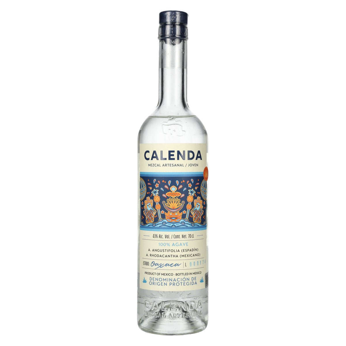 Mezcal Calenda 100% Agave DOP 43% Vol. 0,7l