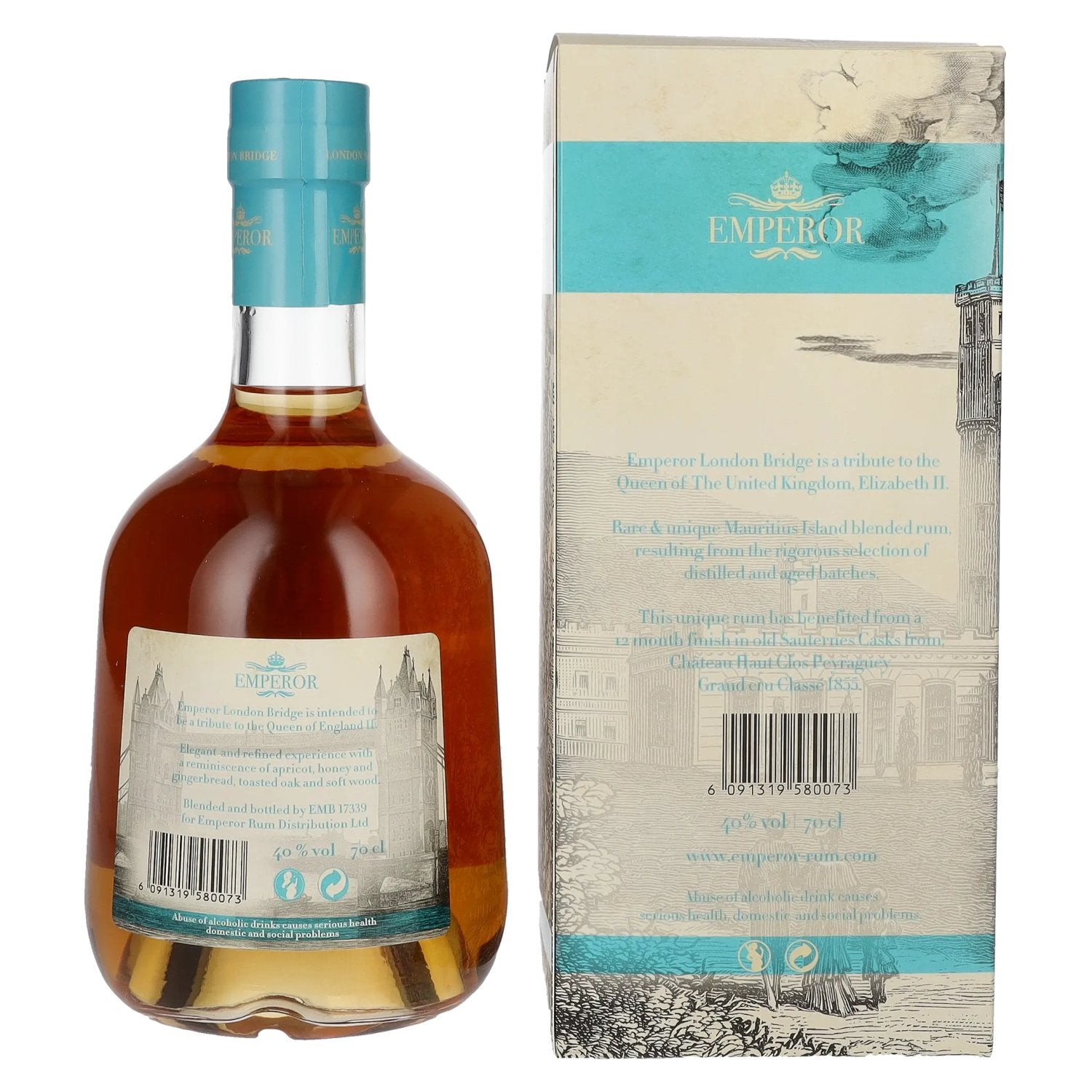 Emperor Mauritian Rum LONDON BRIDGE Limited Edition 40% Vol. 0,7l in Geschenkbox
