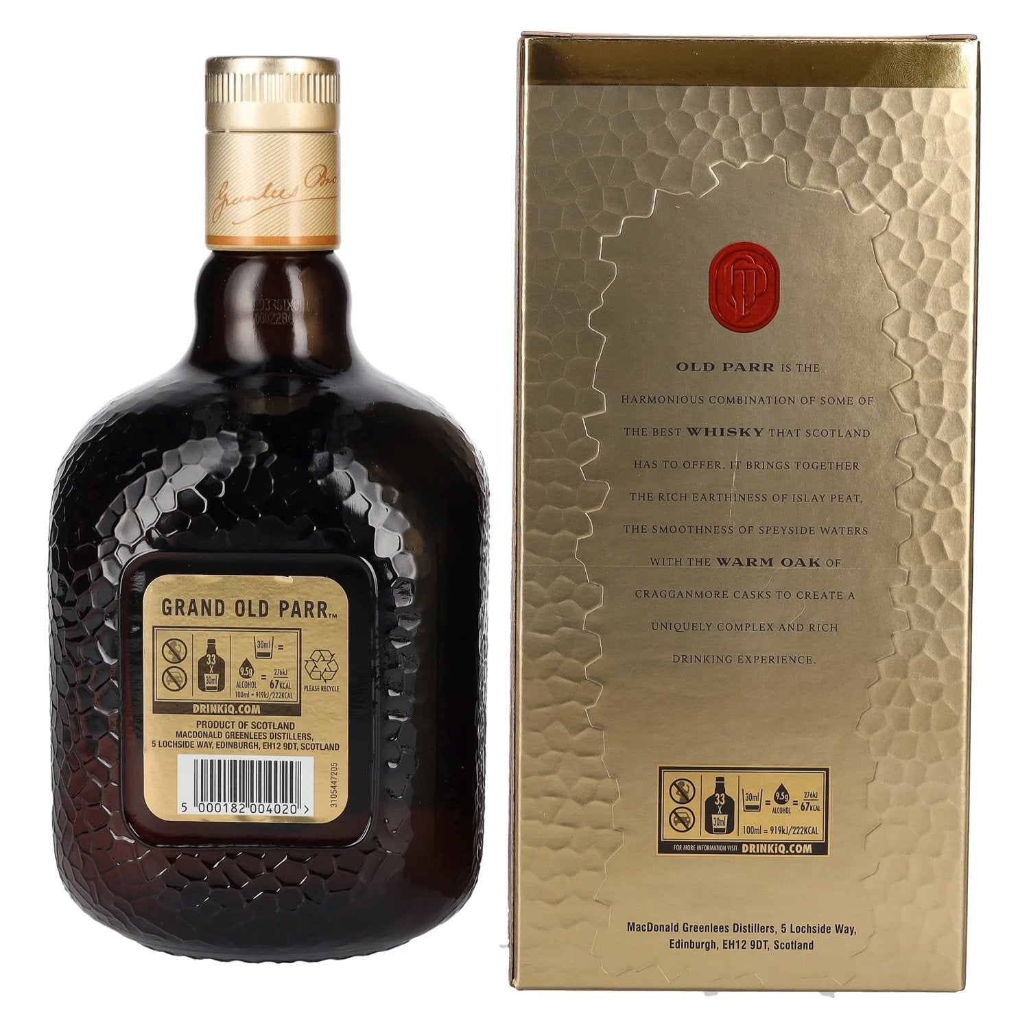 Grand Old Parr 12 Years Old Blended Scotch Whisky 40% Vol. 1l in Gift Box