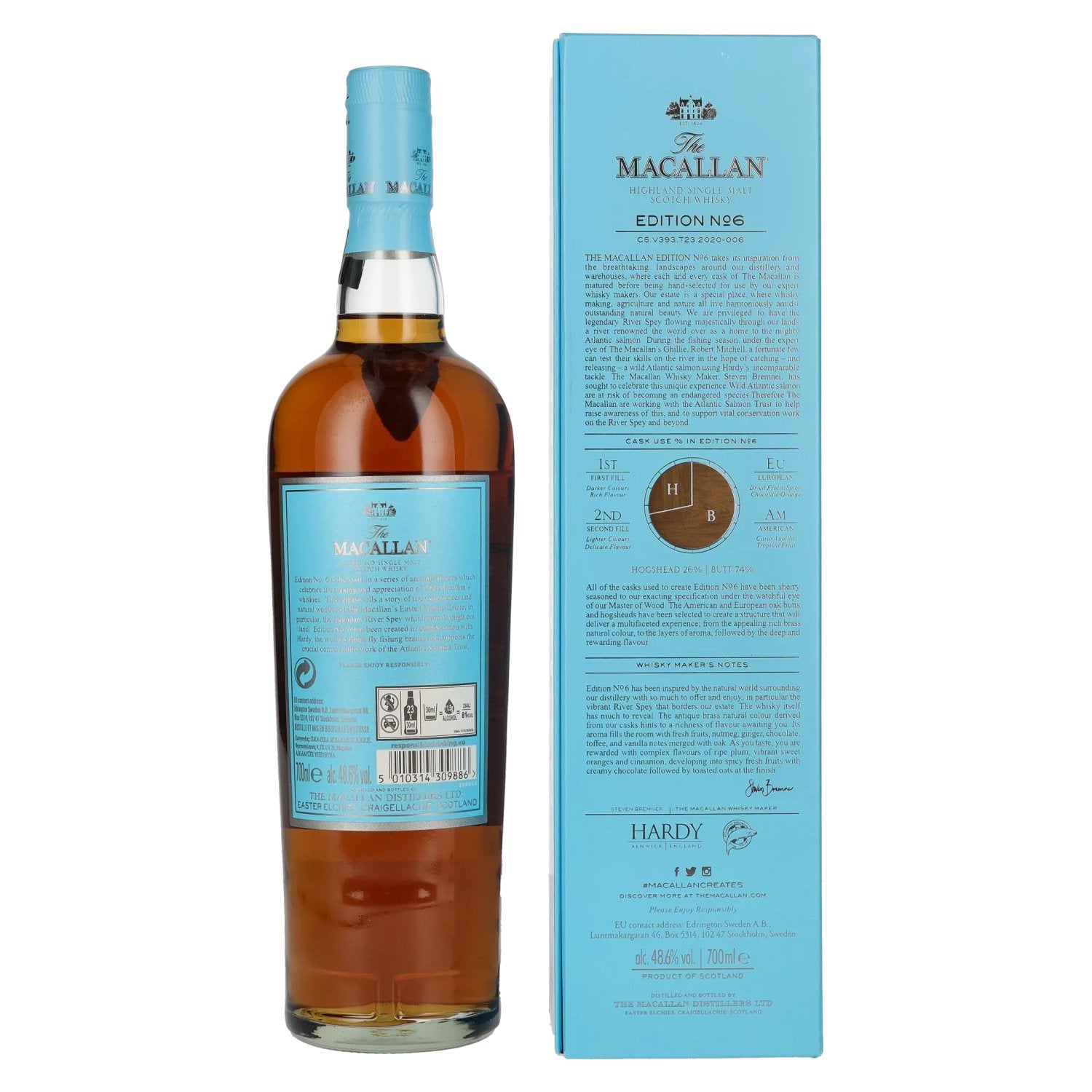 The Macallan EDITION N° 6 Highland Single Malt 48,6% Vol. 0,7l in Geschenkbox