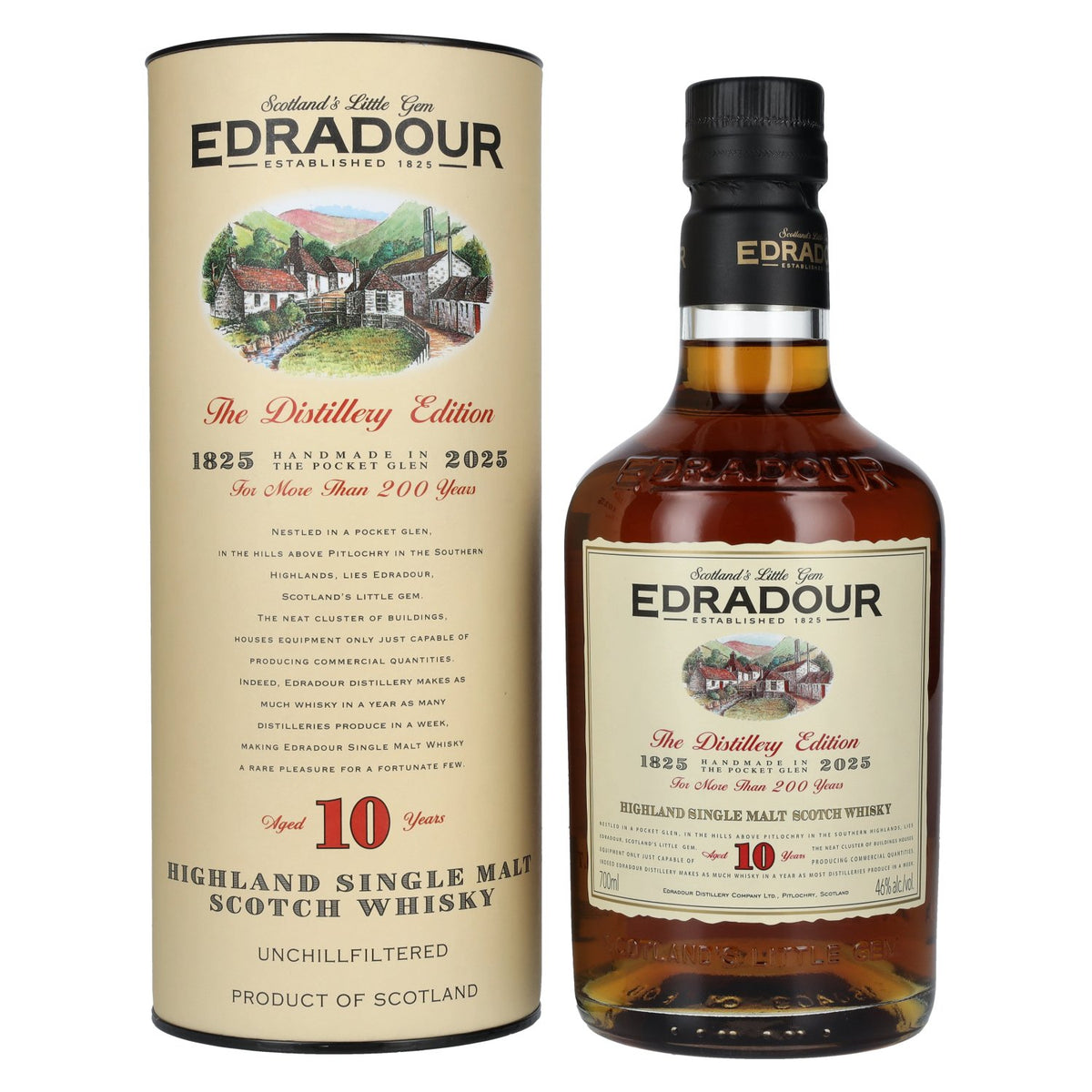 Edradour 10 Years Old 200 Years Distillery Edition 46% Vol. 0.7l in gift box