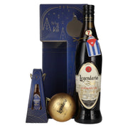 Legendario Elixir de Cuba Happy Holidays 34.3% Vol. 0.7l in gift box with 0.05l mini and Christmas bauble