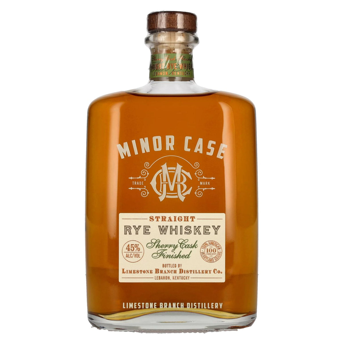 Minor Case Straight RYE WHISKEY Sherry Cask Finished 45% Vol. 0.7l