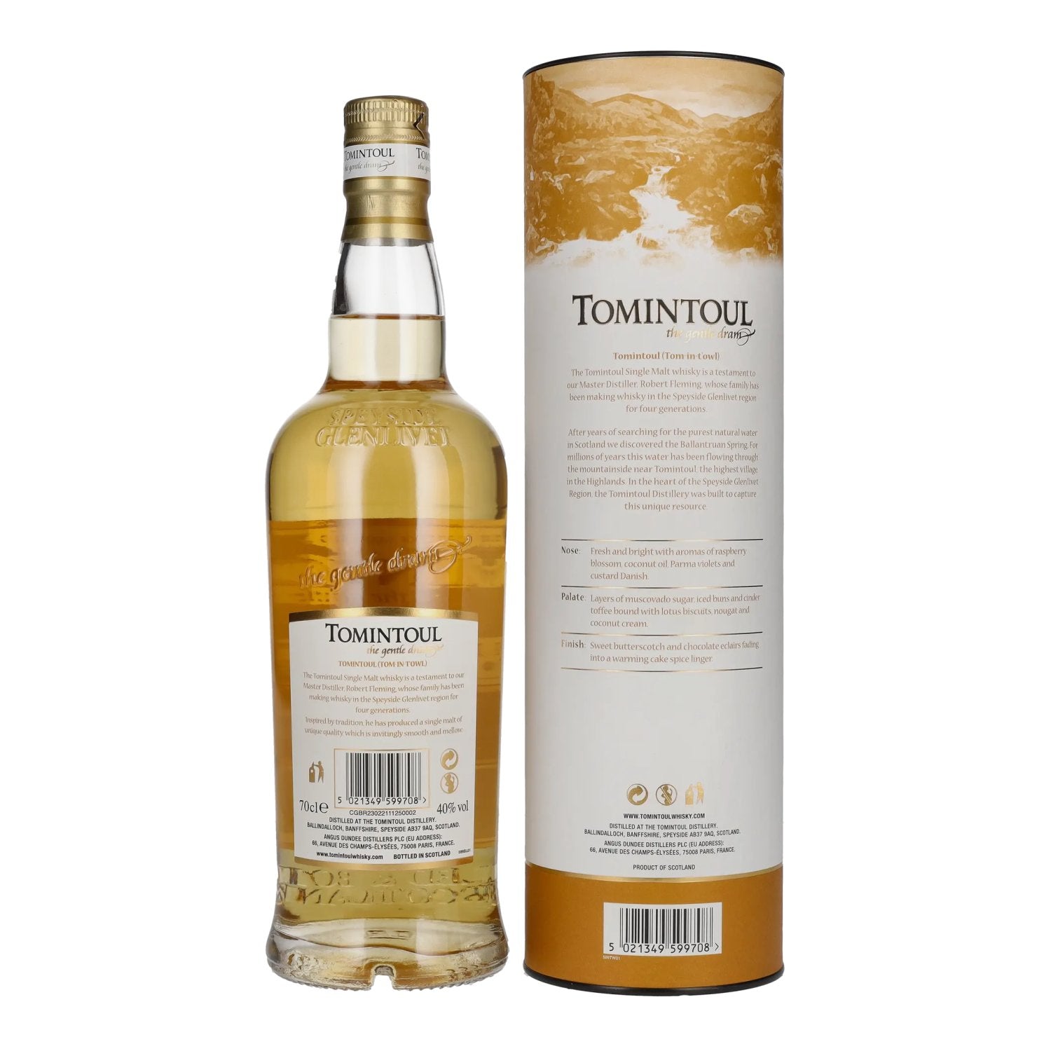 Tomintoul Small Batch Caribbean Rum Cask Finish 40% Vol. 0,7l in Geschenkbox
