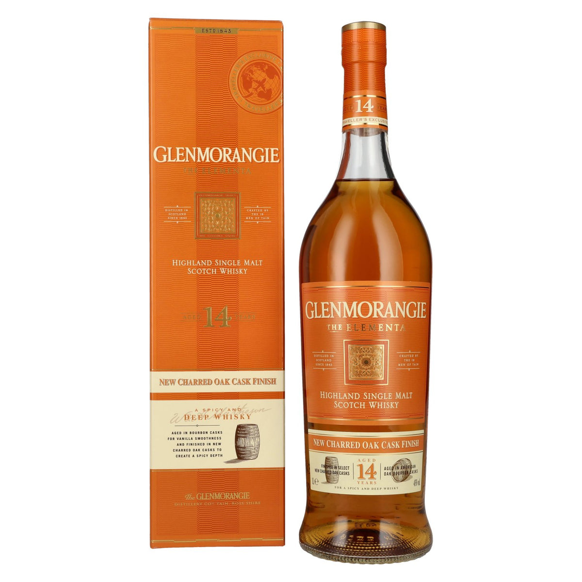 Glenmorangie The ELEMENTA 14 Years Old New Charred Oak Cask Finish 43% Vol. 1l in Gift Box