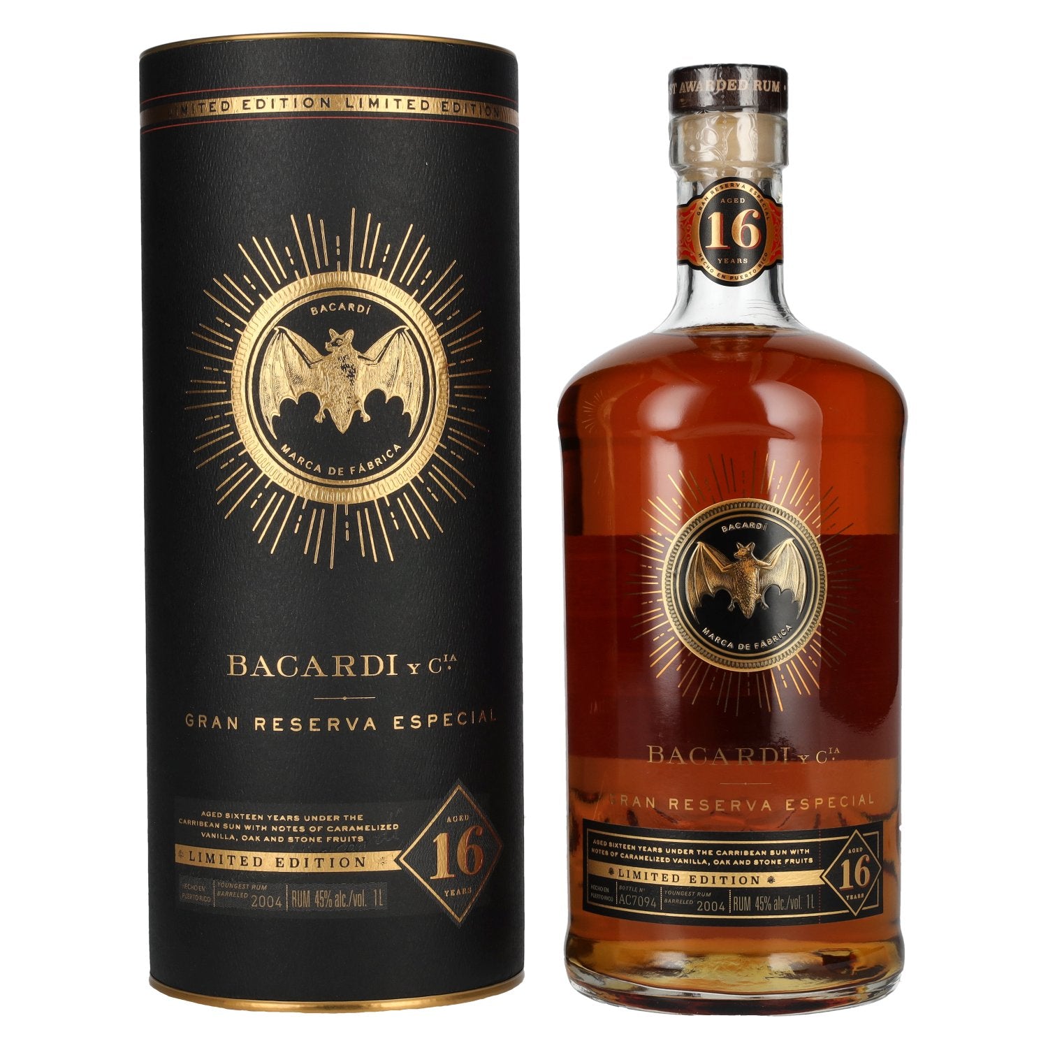 Bacardi 16 Years Old Gran Reserva Especial Limited Edition 45% Vol. 1L in Gift Box