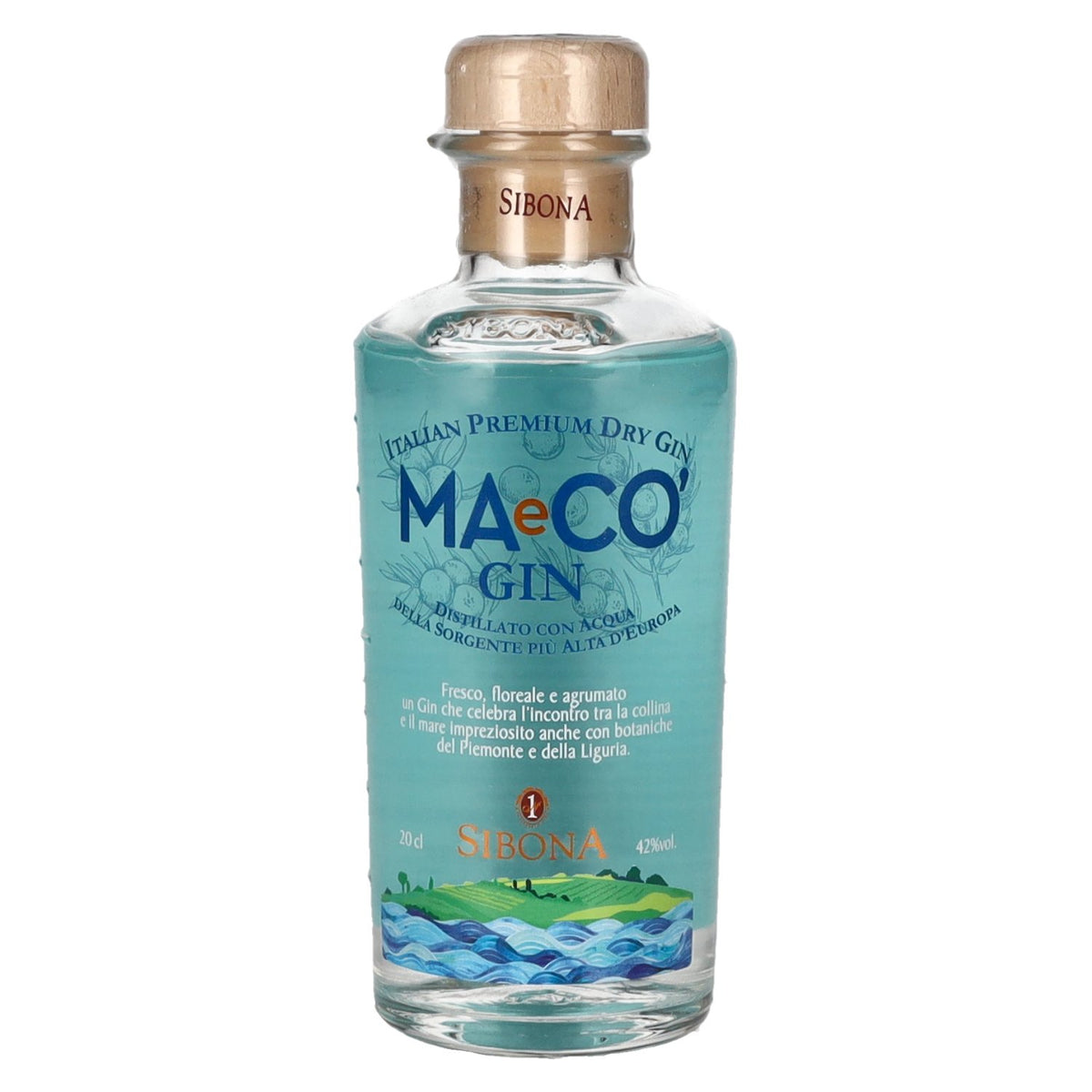 Sibona MAeCO Italian Premium Dry Gin 42% Vol. 0.2l