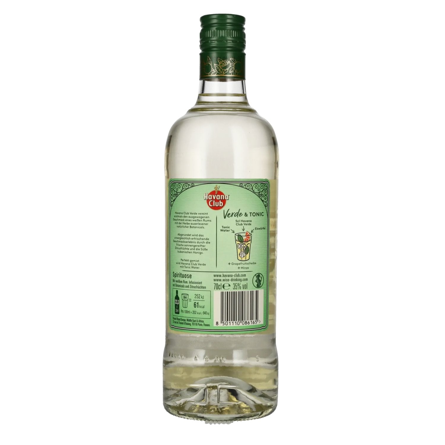 Havana Club VERDE Rum 35% Vol. 0.7l