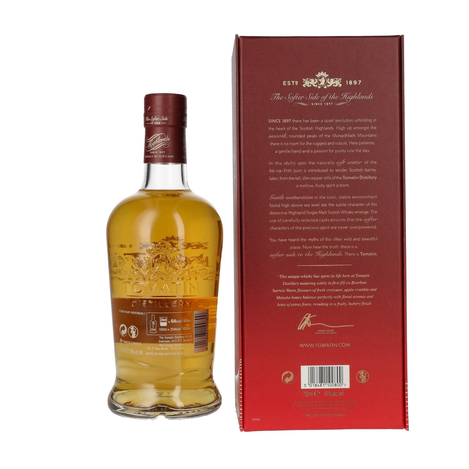 Tomatin 21 Years Old BOURBON CASKS Travel Retail Exclusive 46% Vol. 0.7l in gift box