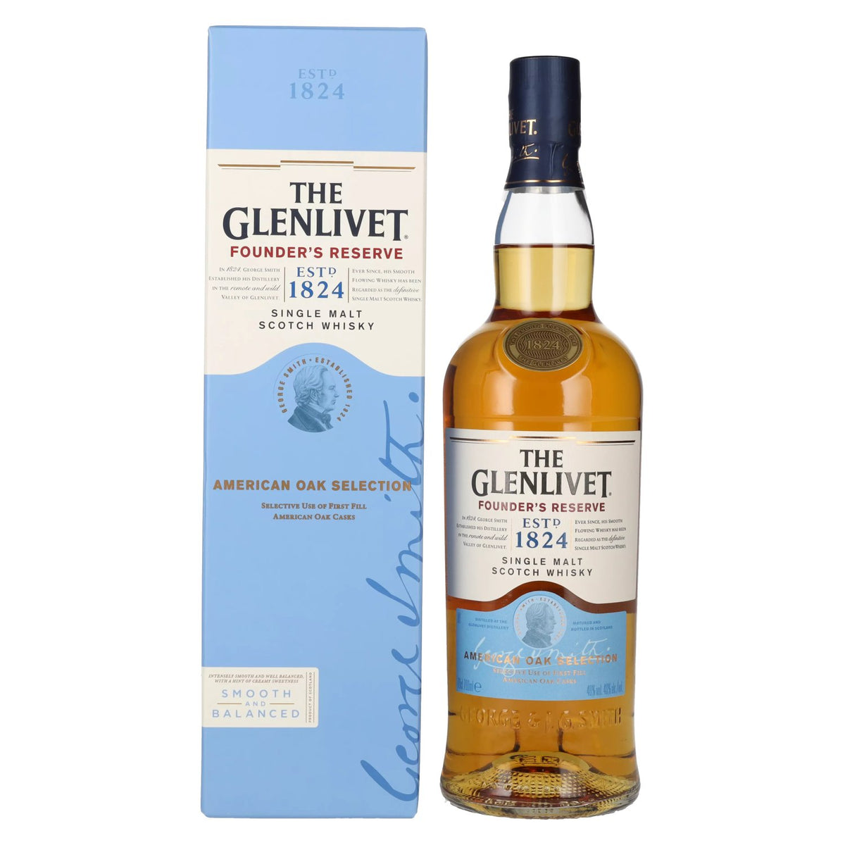 The Glenlivet FOUNDER'S RESERVE American Oak Selection 40% Vol. 0,7l in Geschenkbox