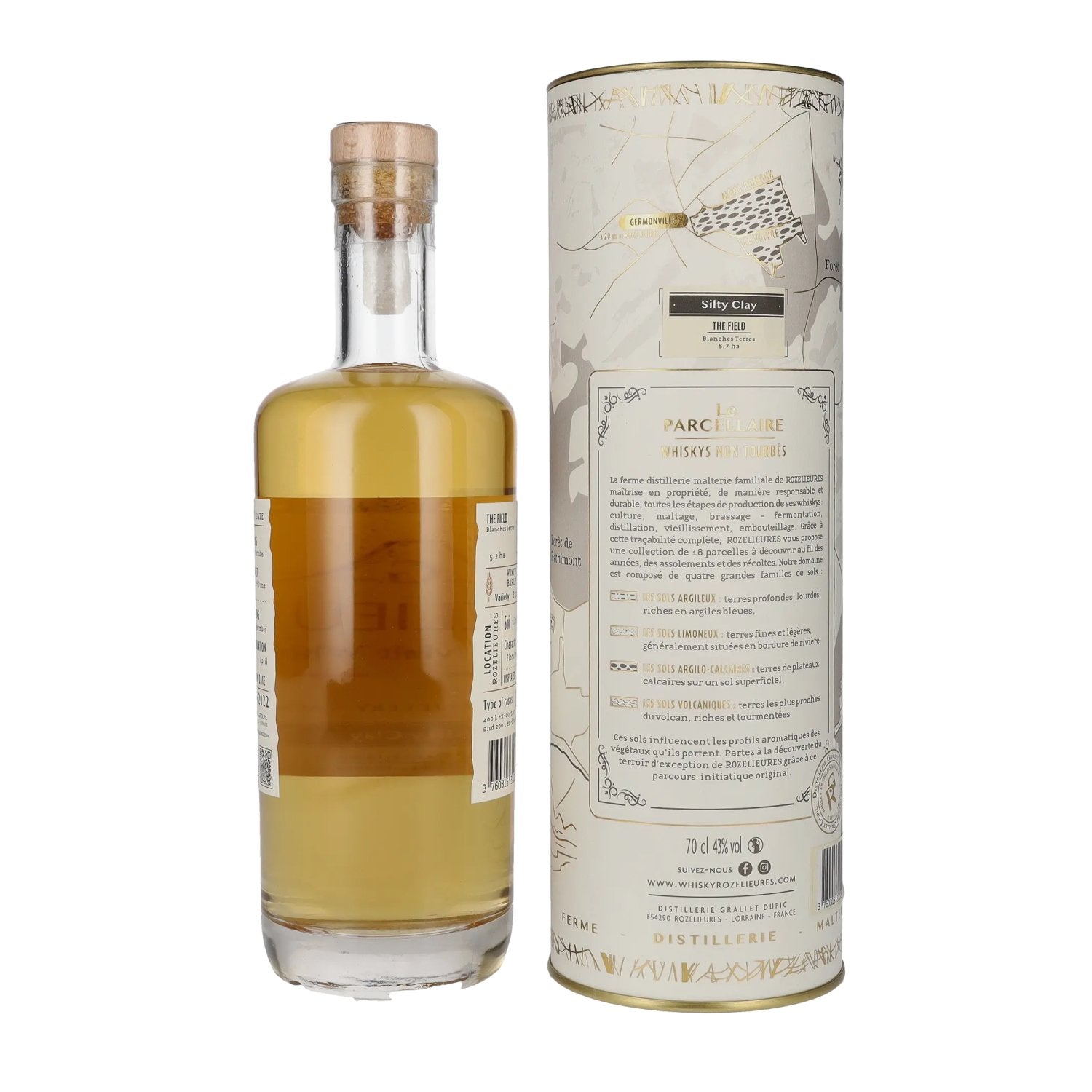G. Rozelieures LE PARCELLAIRE Silty Clay Single Malt Whisky 43% Vol. 0.7l in gift box
