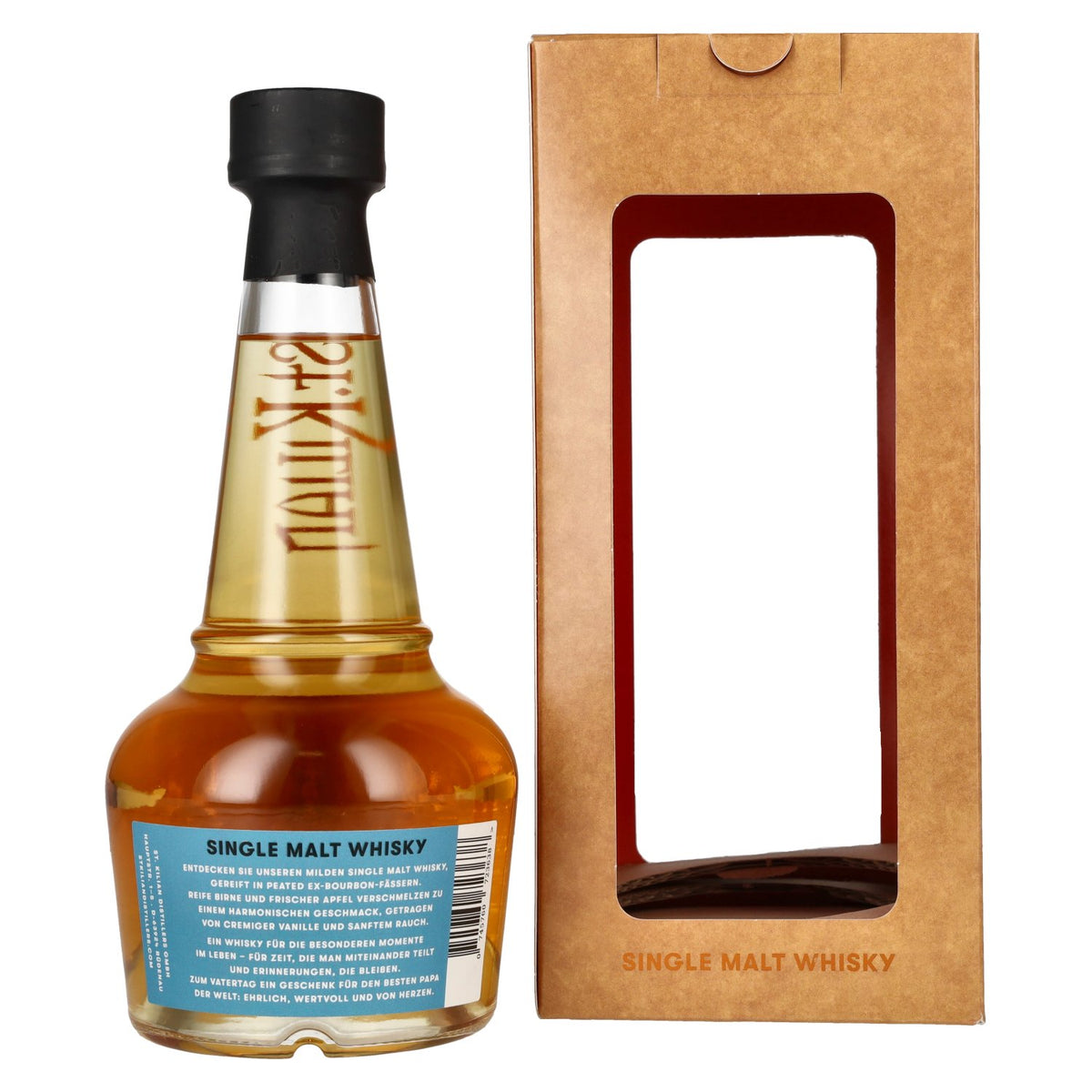 St. Kilian Unpeated Single Malt Whisky für den besten PAPA der Welt 46% Vol. 0,5l in Geschenkbox