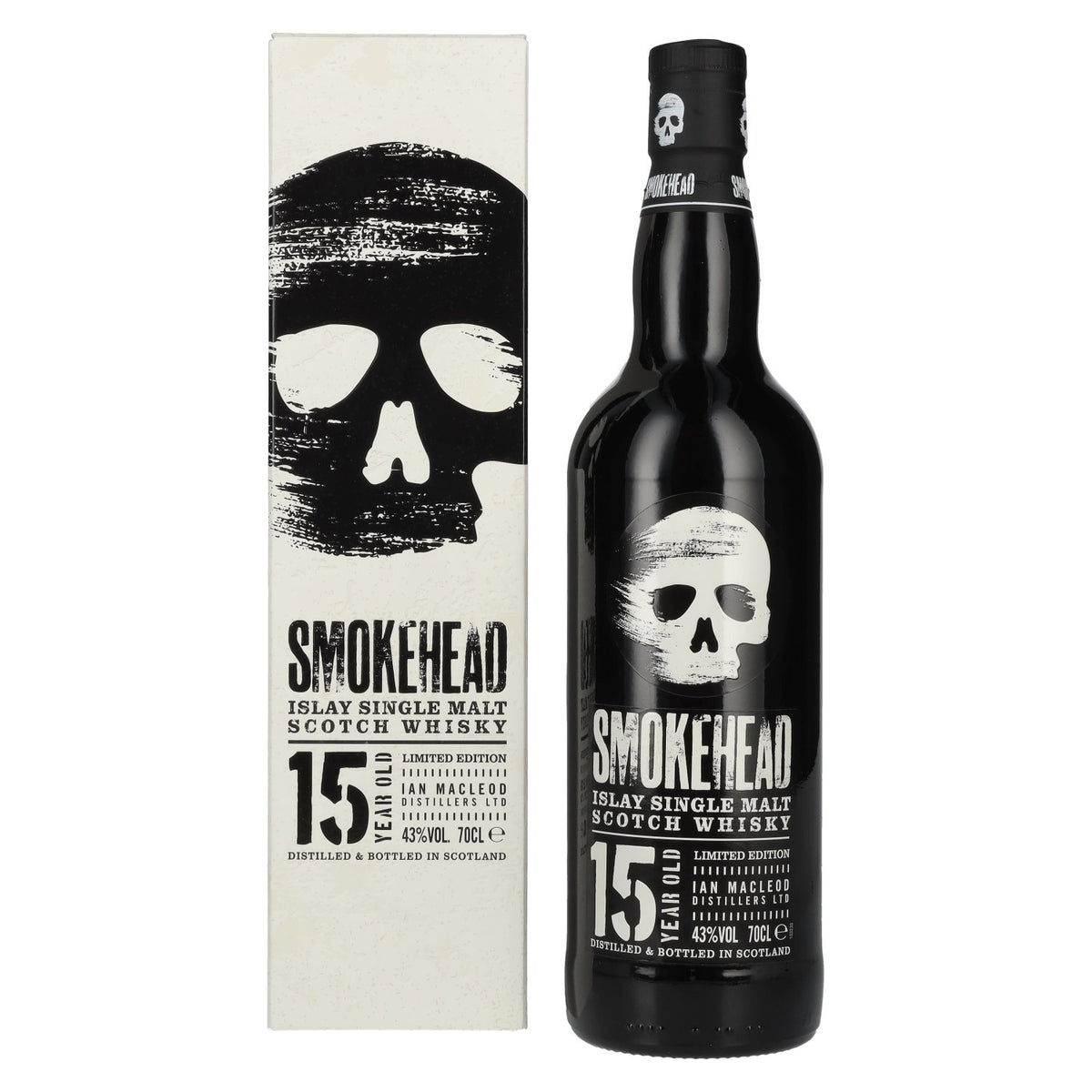 Smokehead 15 Years Old Islay Single Malt Whisky Limited Edition 43% Vol. 0,7l in Geschenkbox