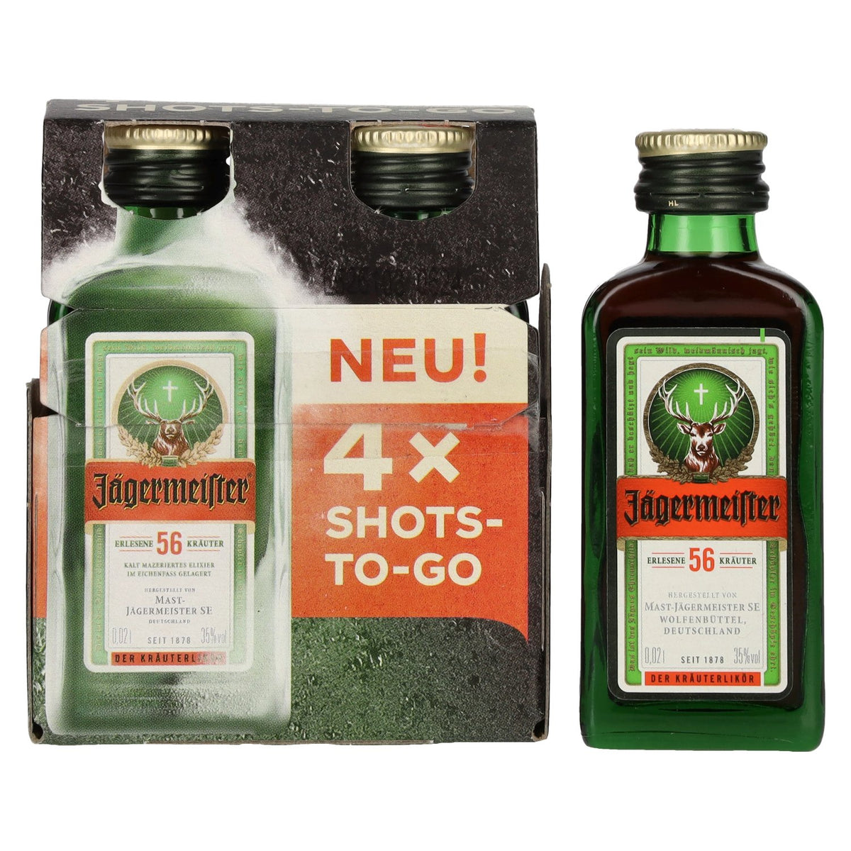 Jägermeister 35% Vol. 4x0,02l