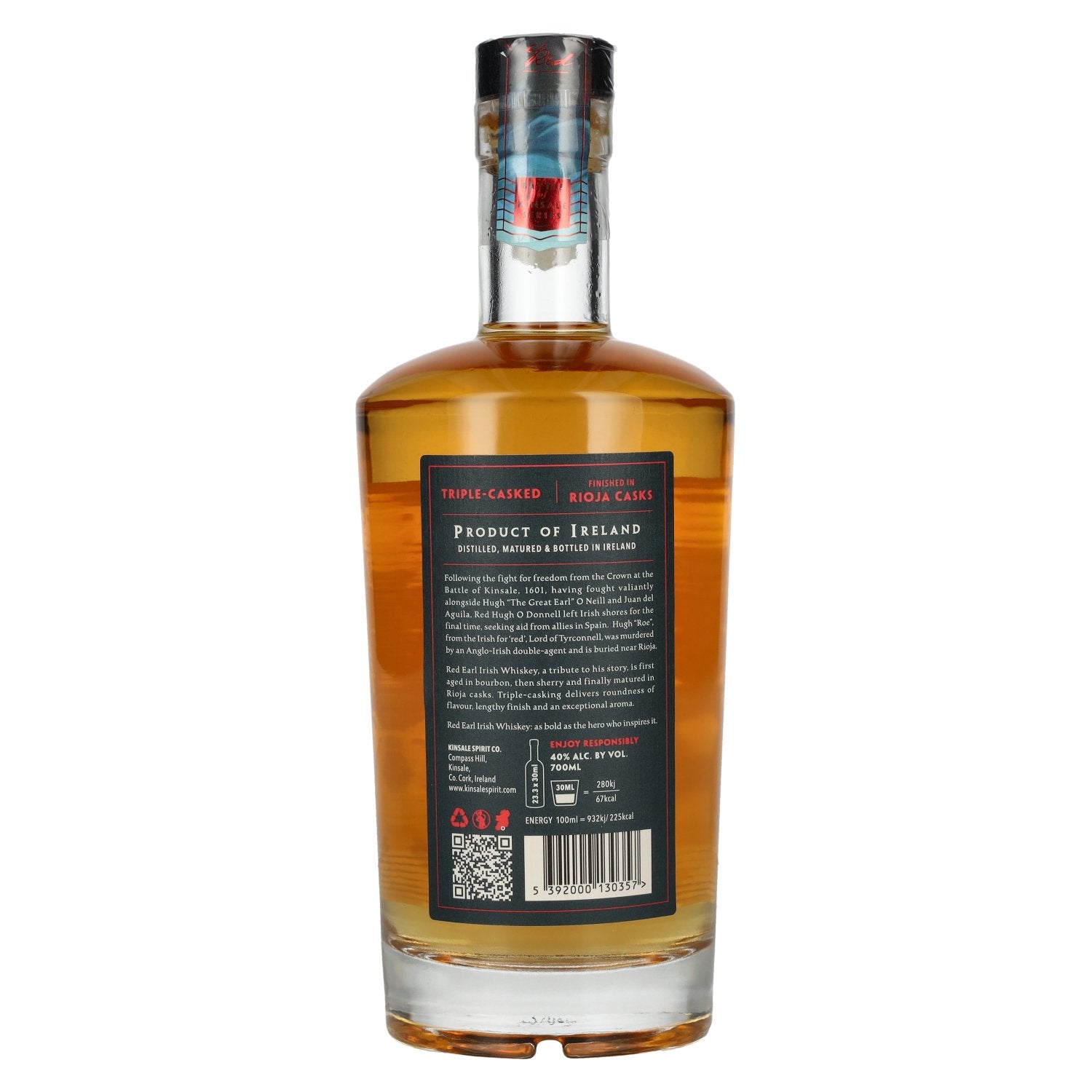 Kinsale RED EARL Irish Whiskey 40% Vol. 0.7l