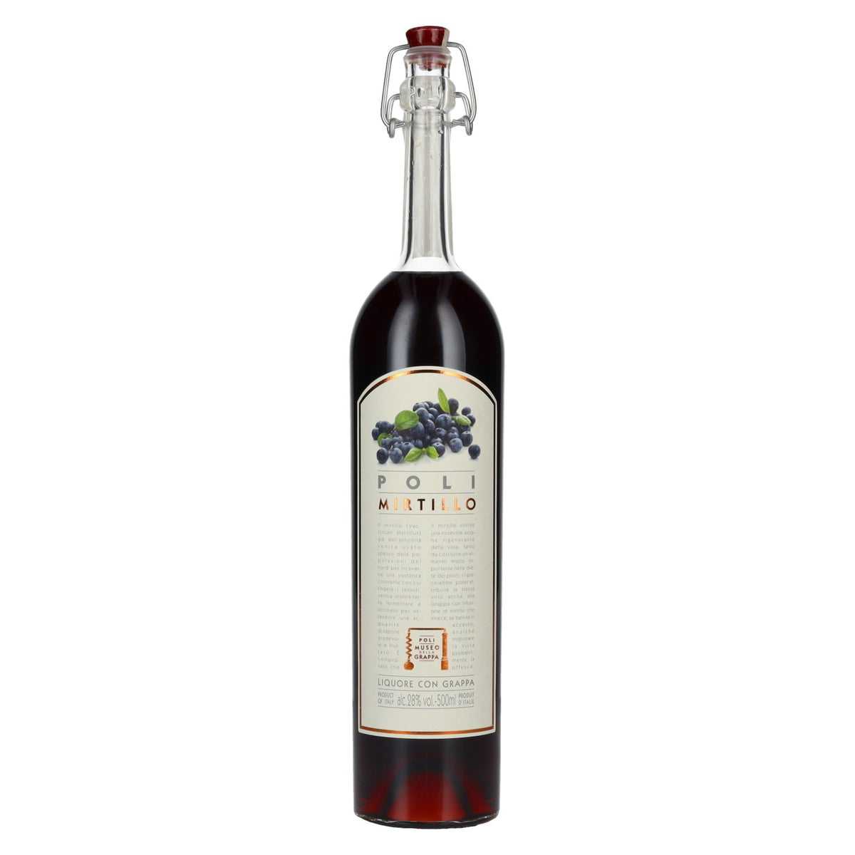 Poli Bilberry Liqueur with Grappa 28% Vol. 0.5l