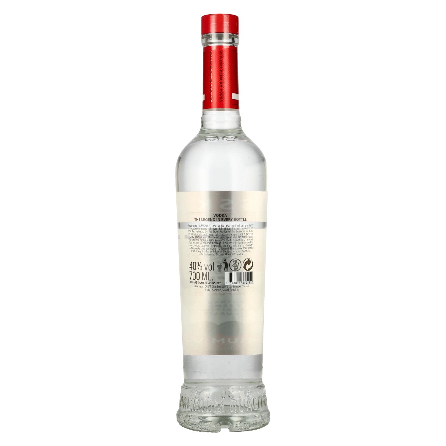 Russkaya Premium Vodka 40% Vol. 0.7l