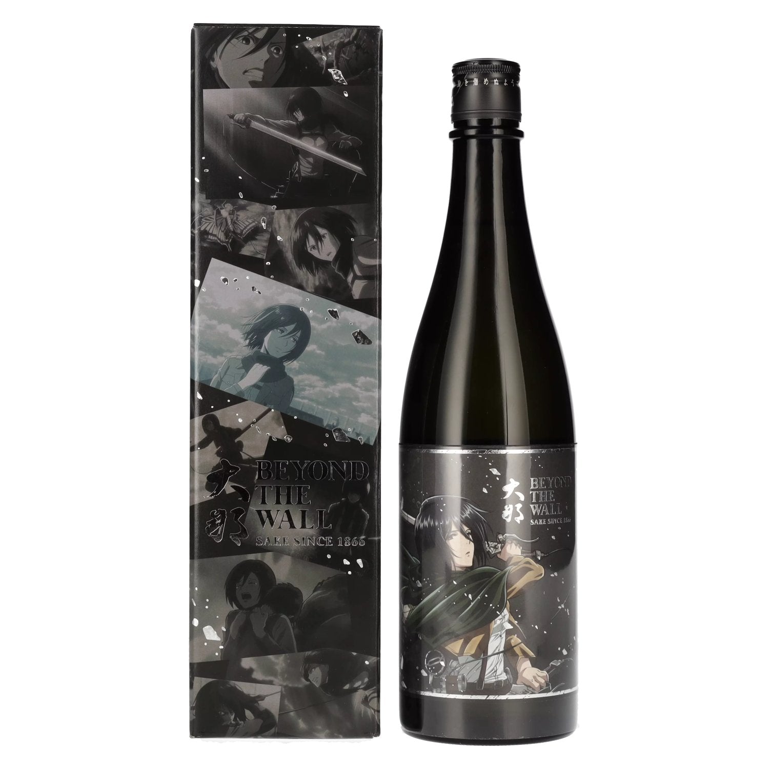Attack on Titan x Beyond the Wall MIKASA Model Japanese Sake 15% Vol. 0.72l in gift box