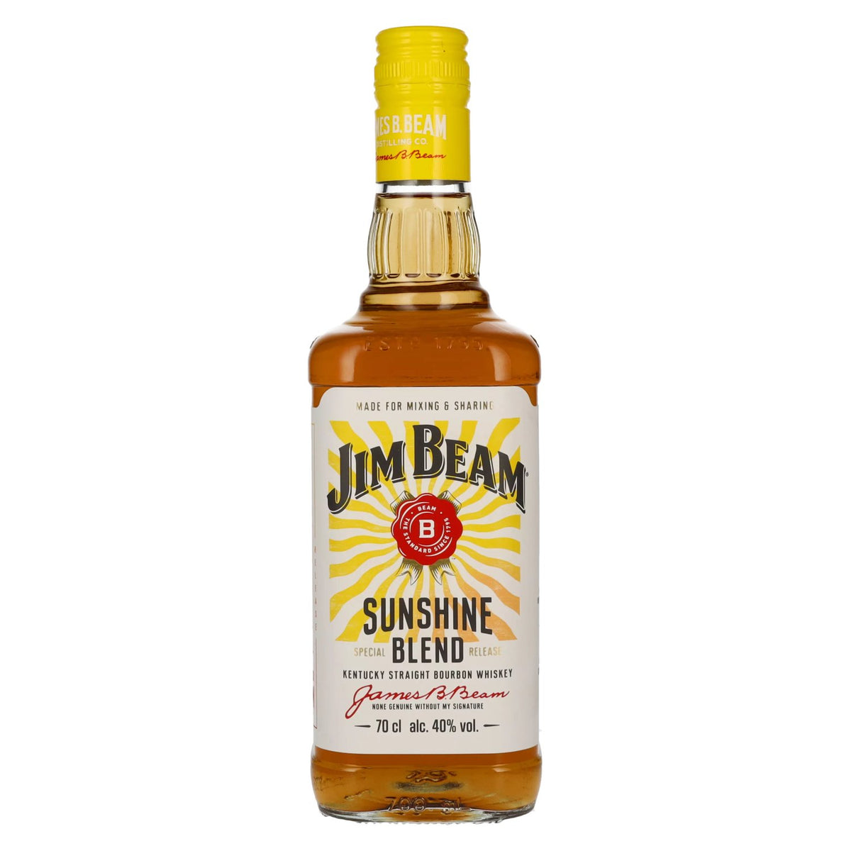 Jim Beam Kentucky Straight Bourbon Whiskey Sunshine Blend 40% Vol. 0.7l