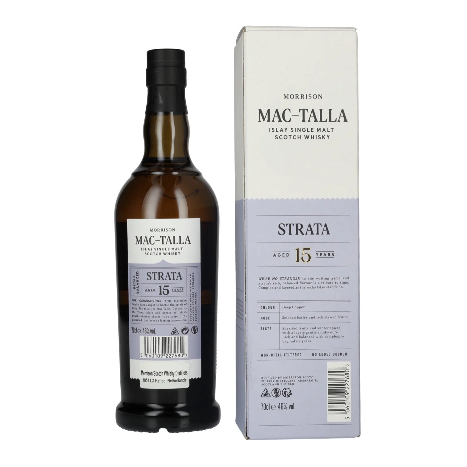 Mac-Talla Morrison 15 Years Old STRATA Islay Single Malt Whisky 46% Vol. 0.7l in Gift Box