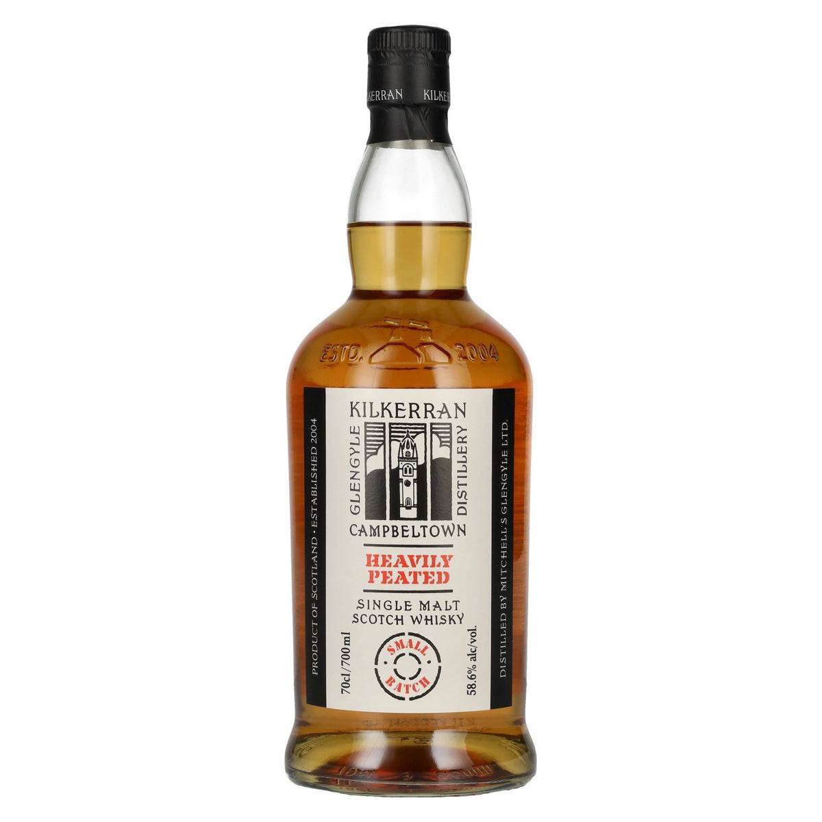 Kilkerran Glengyle Distillery Heavily Peated Small Batch Single Malt Whisky Batch 13 58.6% Vol. 0.7l