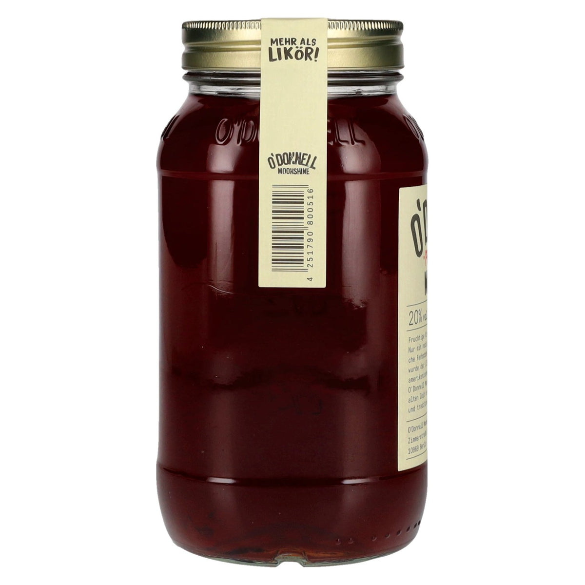 O'Donnell Moonshine PRALLE KIRSCHE Liqueur 20% ABV 0.7l