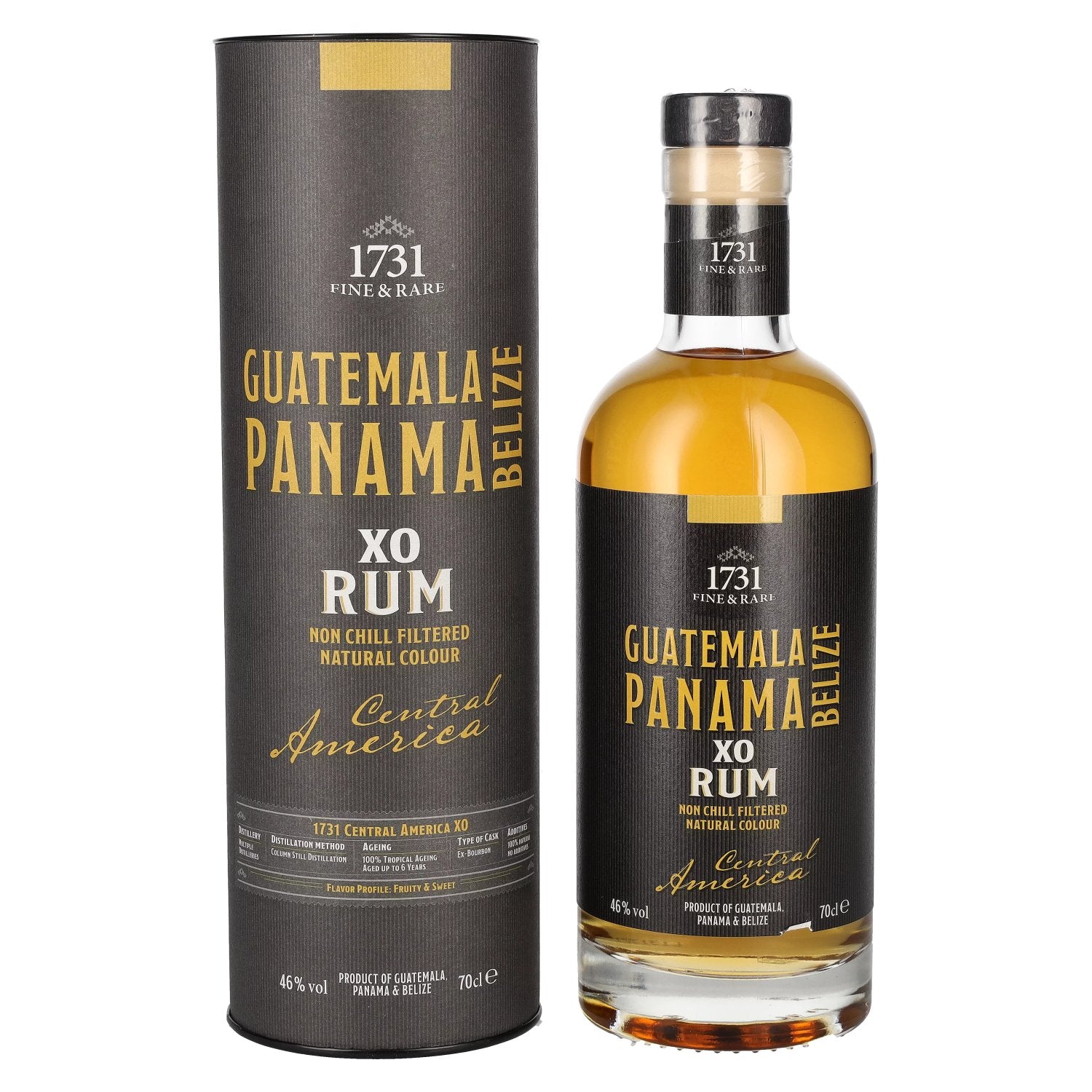 1731 Fine & Rare GUATEMALA PANAMA BELIZE XO Central America Rum 46% Vol. 0.7L in Gift Box