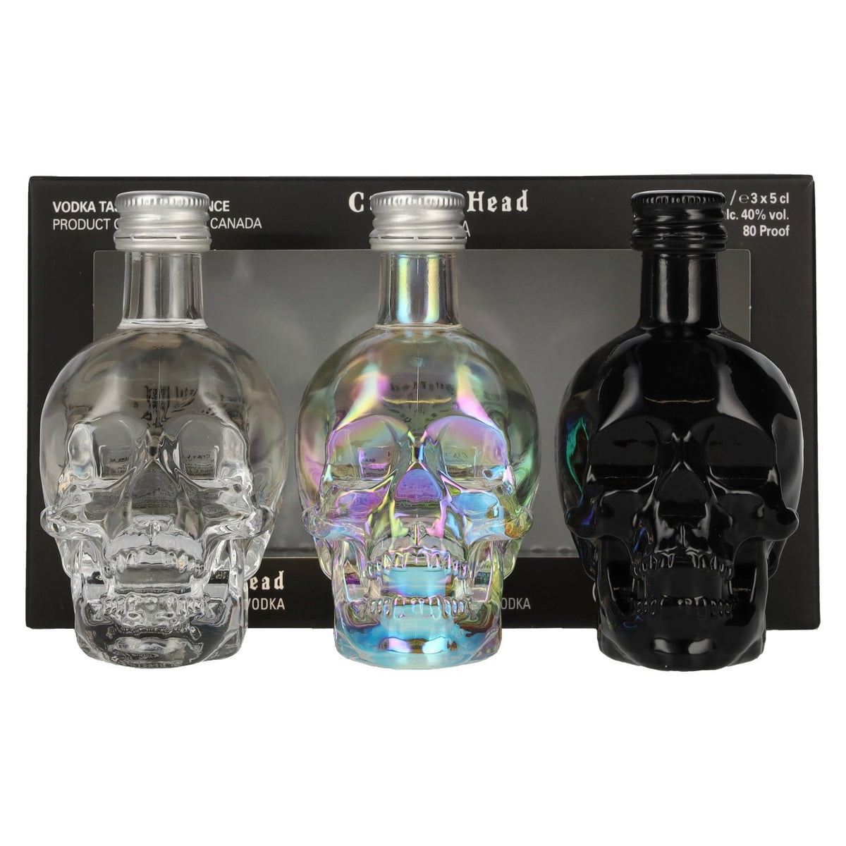 Crystal Head Vodka Set 40% Vol. 3x0.05l in Gift Box