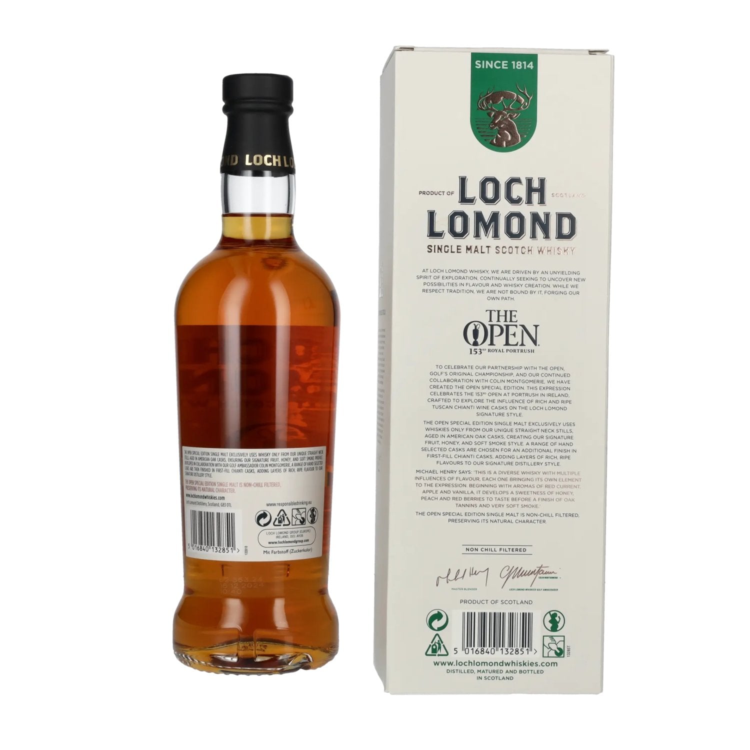 Loch Lomond THE OPEN SPECIAL EDITION Chianti Wine Casks Single Malt 2025 46% Vol. 0.7l in Gift Box
