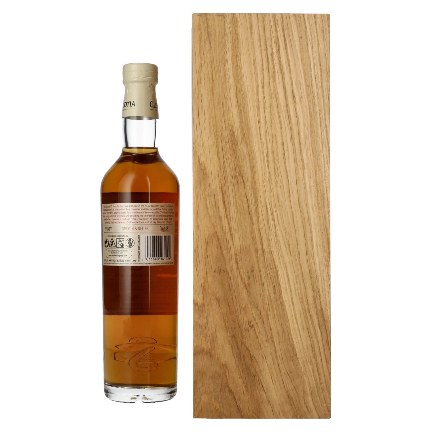 Glen Scotia 25 Years Old Single Malt Scotch Whisky 48,8% Vol. 0,7l in Holzkiste