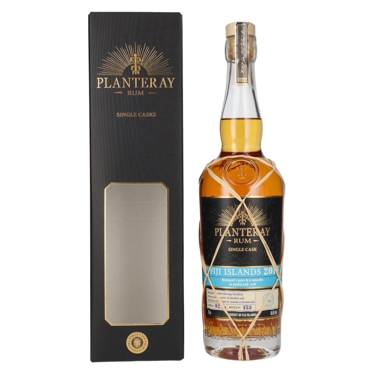 Planteray Rum FIJI ISLANDS Single Cask Multi-Oak Cask 2019 48,4% Vol. 0,7l in Geschenkbox