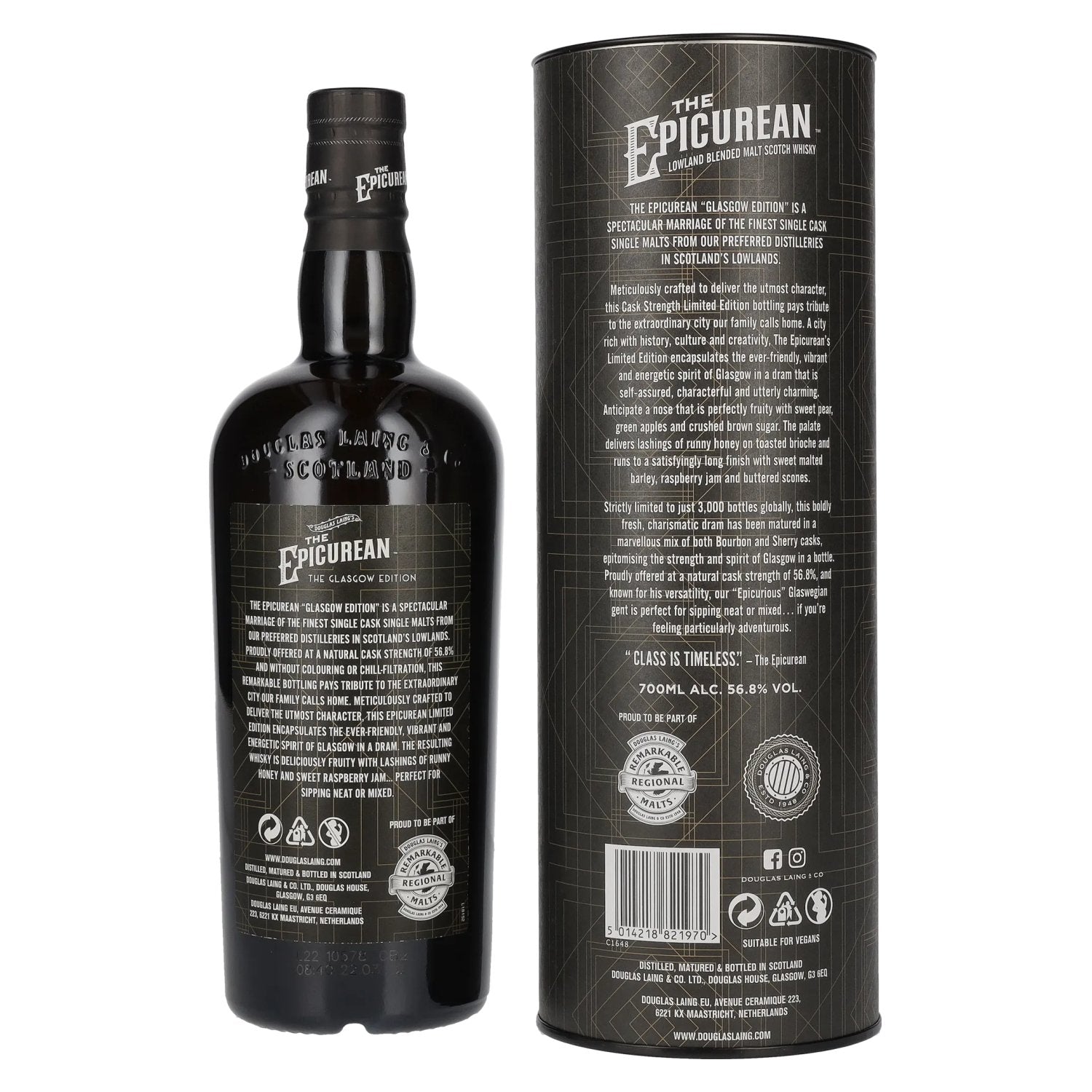 Douglas Laing THE EPICUREAN Glasgow Limited Edition 2022 56,8% Vol. 0,7l in Geschenkbox