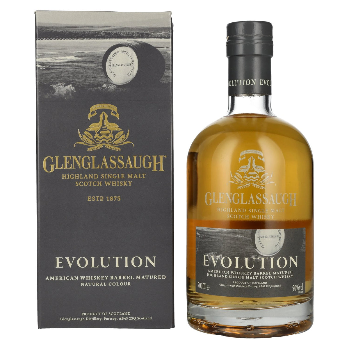 Glenglassaugh EVOLUTION Highland Single Malt Scotch Whisky 50% Vol. 0.7L in Gift Box