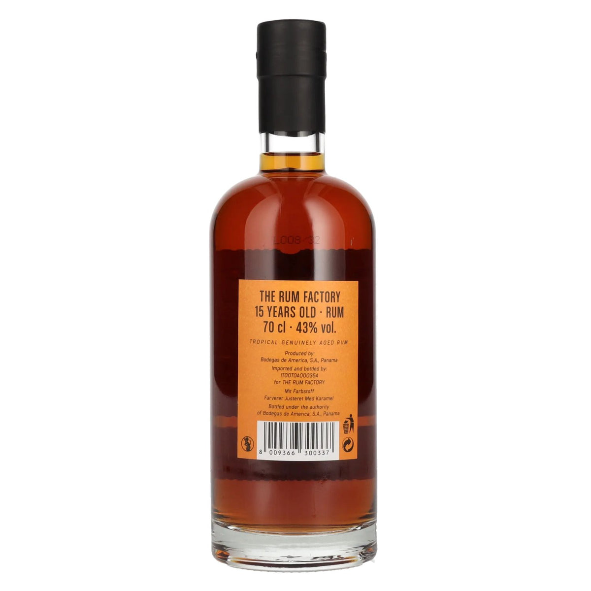 The Rum Factory 15 Years Old Rum 43% Vol. 0.7l