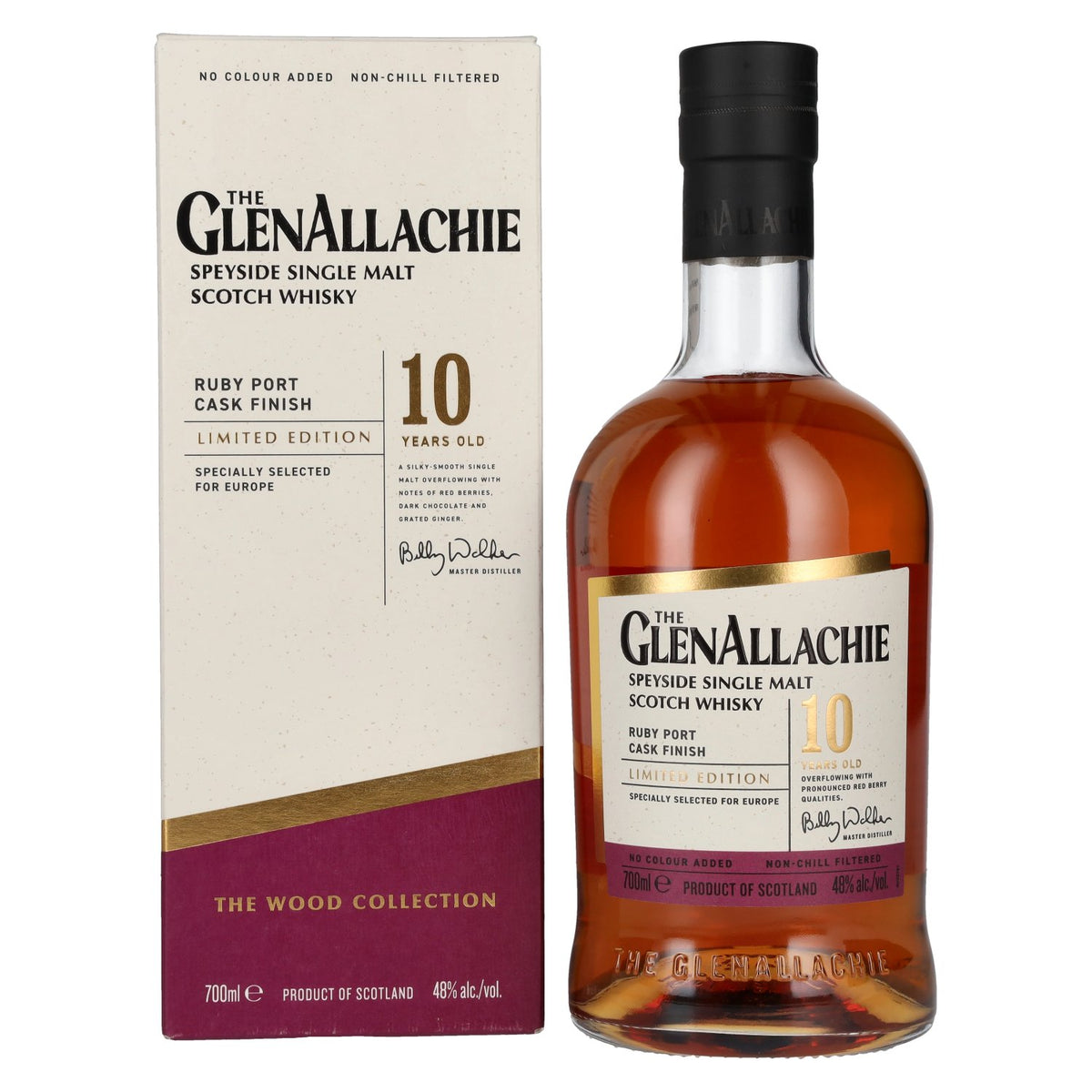 The GlenAllachie 10 Years Old RUBY PORT WOOD FINISH 48% Vol. 0,7l in Geschenkbox