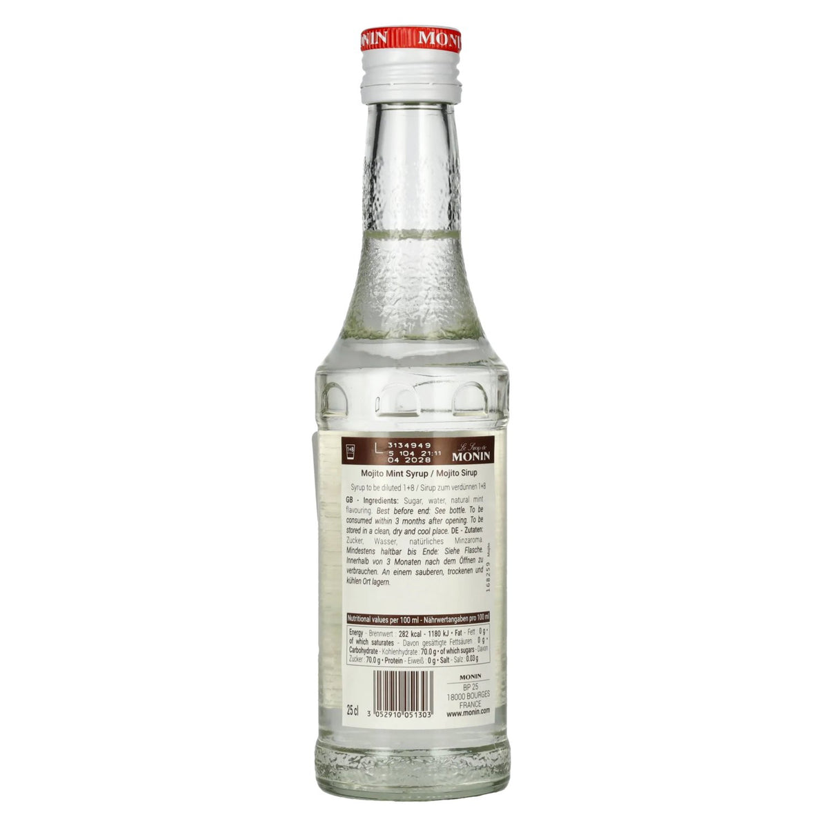 Monin Mojito Mint Syrup 0.25l