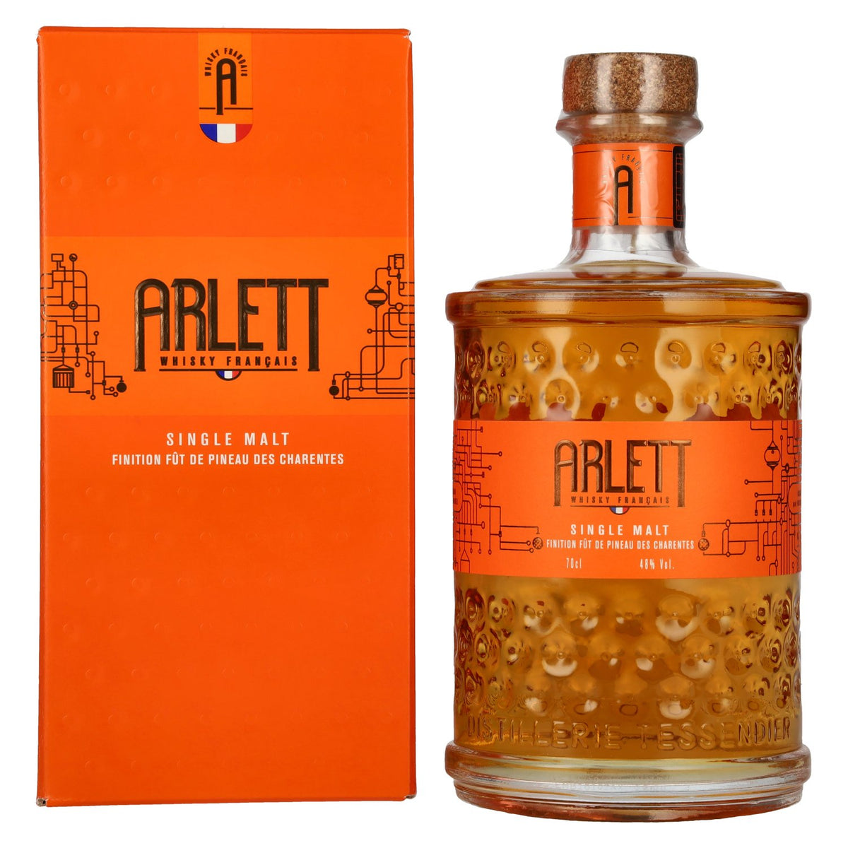 ARLETT Pineau des Charentes Cask Finish Single Malt Whisky 48% Vol. 0.7l in gift box