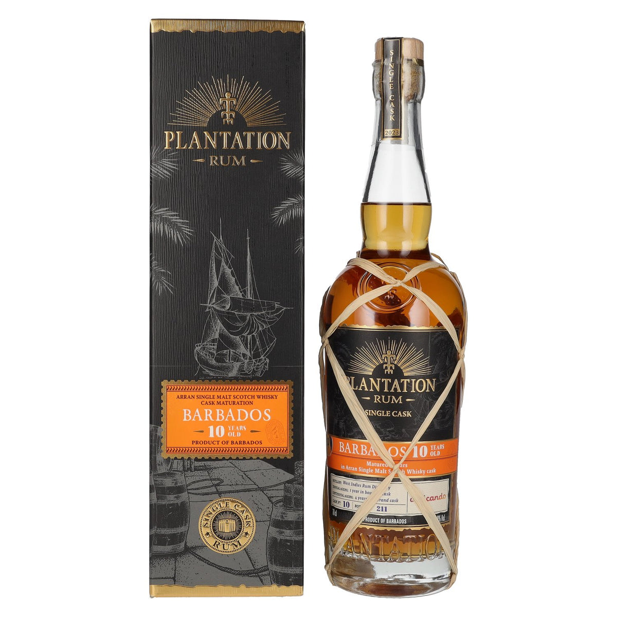 Plantation Rum BARBADOS 10 Years Old Arran Finish by delicando 2023 50.9% Vol. 0.7L in Gift Box