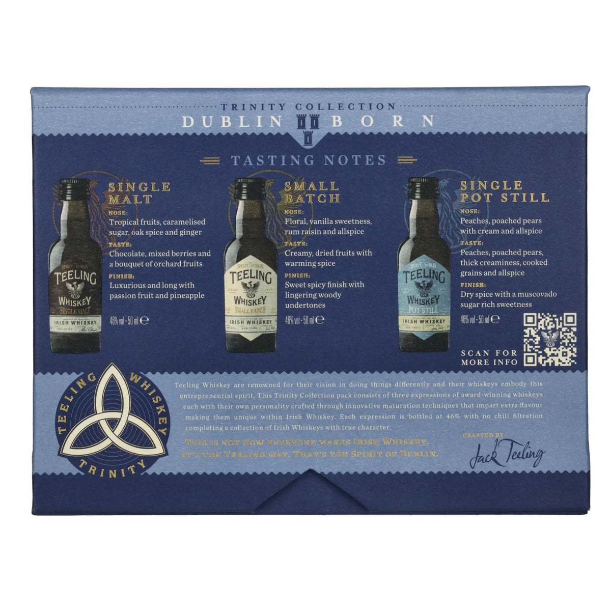 Teeling Whiskey TRINITY PACK Irish Whiskey 46% Vol. 3x0.05L
