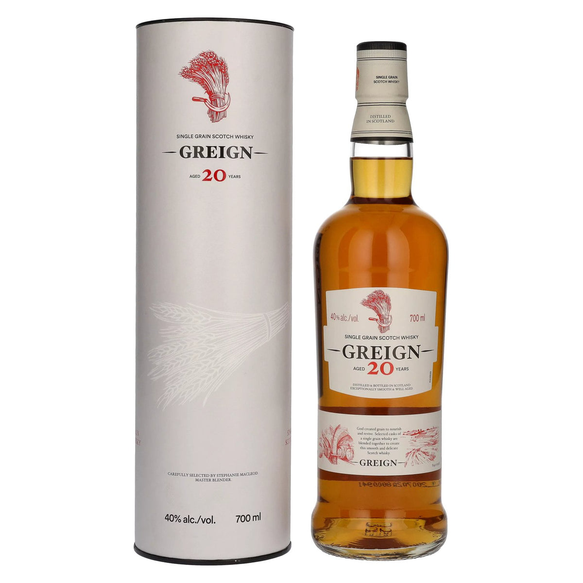 Greign 20 Years Old Single Grain Scotch Whisky 40% Vol. 0.7L in Gift Box