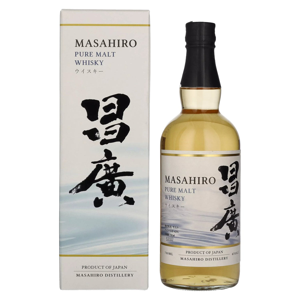 Masahiro Pure Malt Whisky 43% Vol. 0.7l in gift box