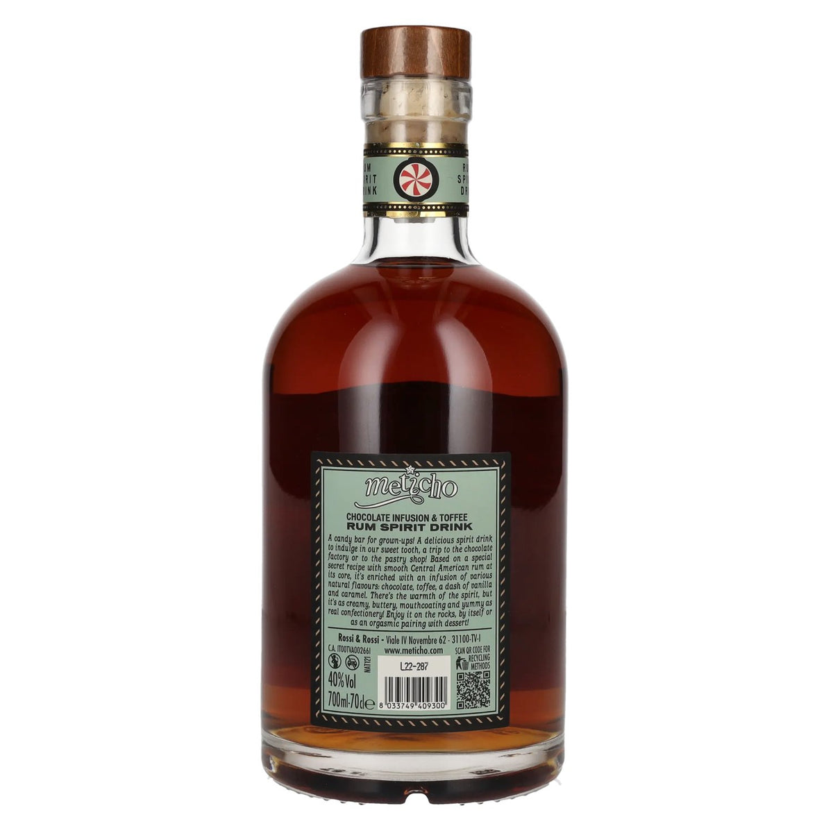 Rum Nation Meticho Chocolate Infusion & Toffee Rum Spirit Drink 40% Vol. 0.7l