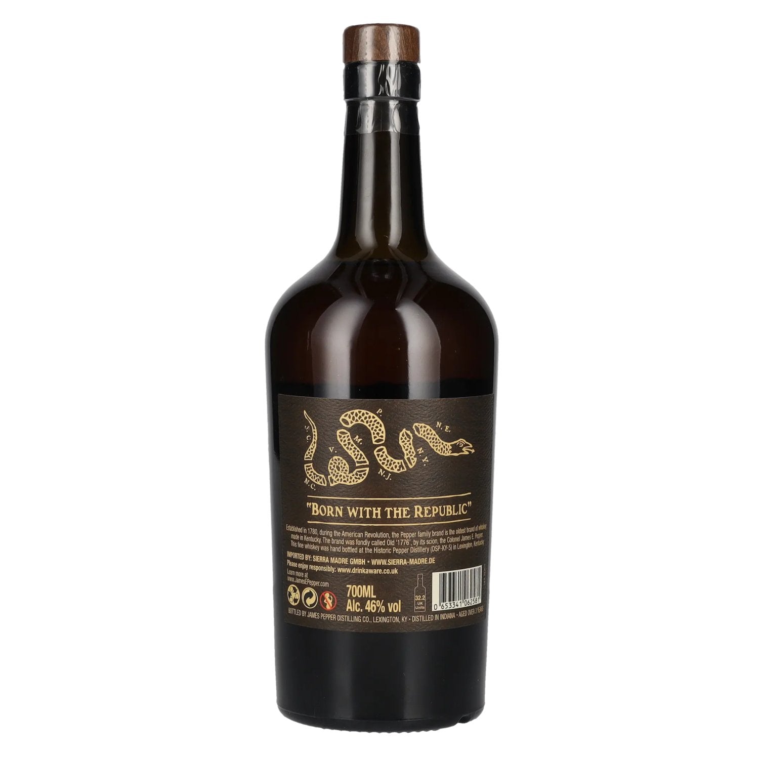 1776 James E. Pepper Straight BOURBON Whiskey 46% Vol. 0,7l